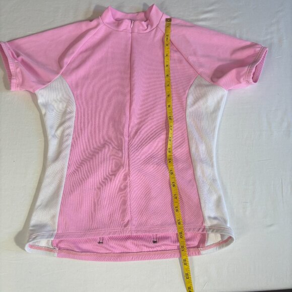 Pink and White Fitted Polo Jersey - Picture 9 of 10